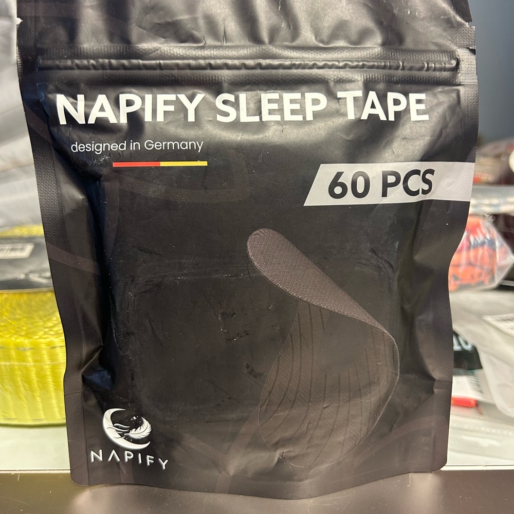 Black Sleep Tape for Men - 60 Pieces